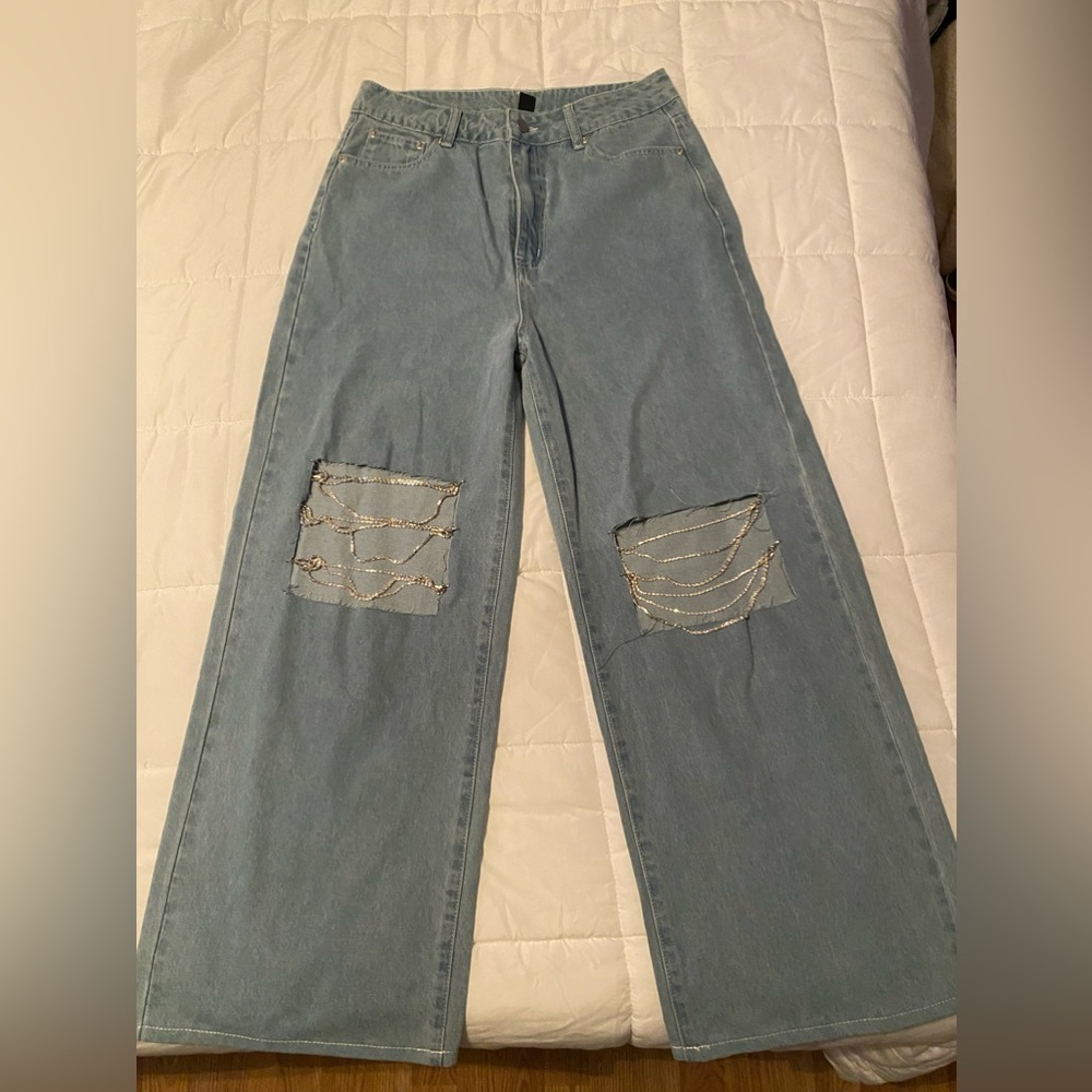 Baggy cinder bling Jean